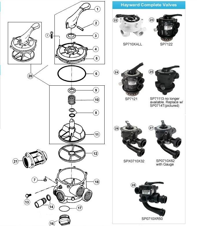 American original place of Hayward Henvo (joyalive) side out-out 1 5 2 inch sand cylinder head and accessories