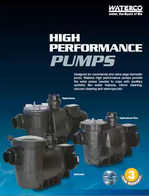 Australia Waterco water transport high HYDROSTAR MK3 swimming pool circulating filter pump 4 0-7 0HP