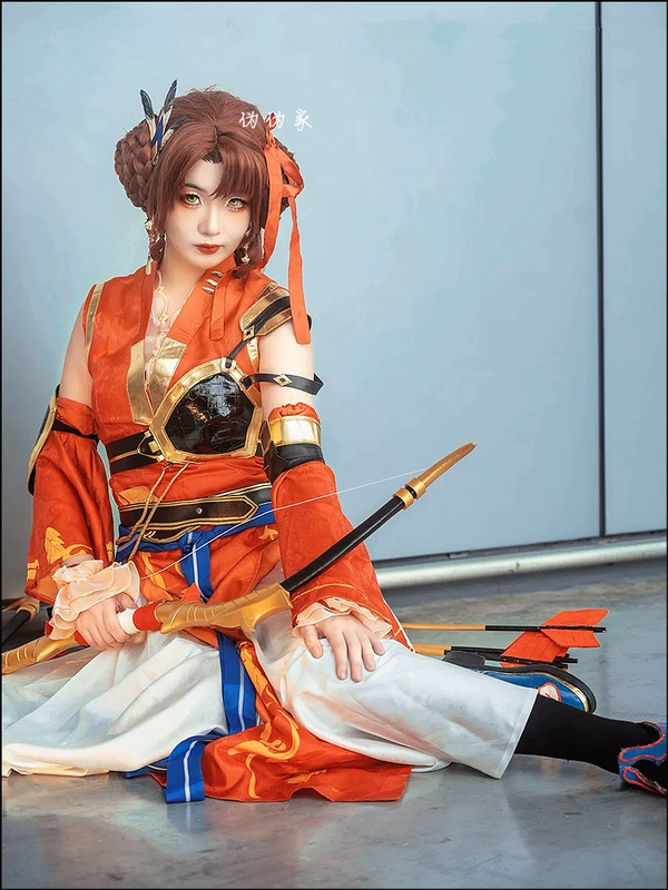 [Nhà giả] Tên mã Yuan Sun Shangxiang 120cm nhân vật phong cách cosplay tóc giả