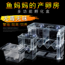 Guppy breeding box fish tank Non-acrylic isolation box King size spawning hatching delivery room Small fry young big fish