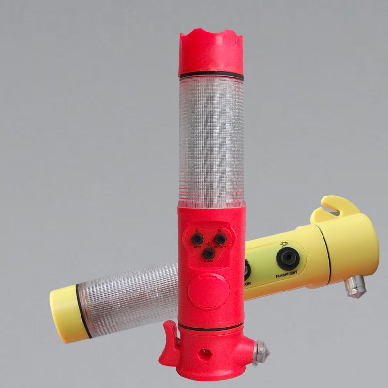 Vehicle-mounted car safety hammer Four-in-one life-saving hammer Escape hammer Multi-function flashlight Emergency lighting