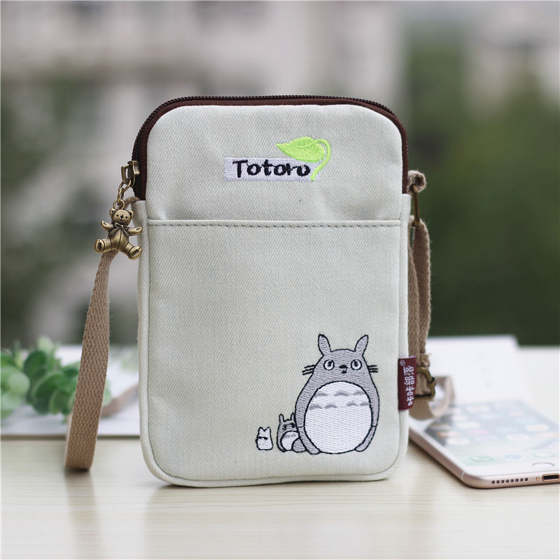 Summer New neck phone bag female vertical wild mobile phone bag shoulder bag denim bag mini pocket