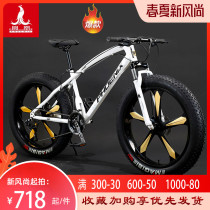 Phoenix snow bike mens and womens 4 0 super wide tire mountain off-road beach variable speed shock absorption learning bike bike