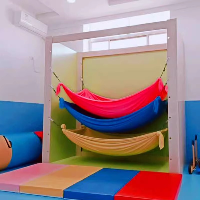 Magic Bed Sensory Training Equipment Kidsren's Indoor Balance Shaking Elastic Bed Vestibular Balance Sensory Training Teaching Aids