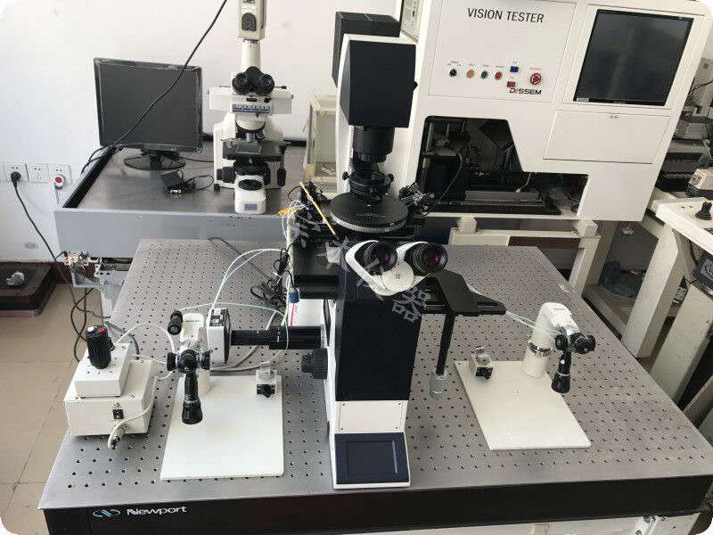 Bargaining Leica DMI3000 B Biological Inverted microscope with NARISHIGE mechanical manipulator