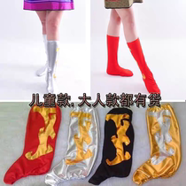 Youth shoe covers performance boot covers elastic cloth toddlers adults high-top performance boots ethnic style thin dance shoes