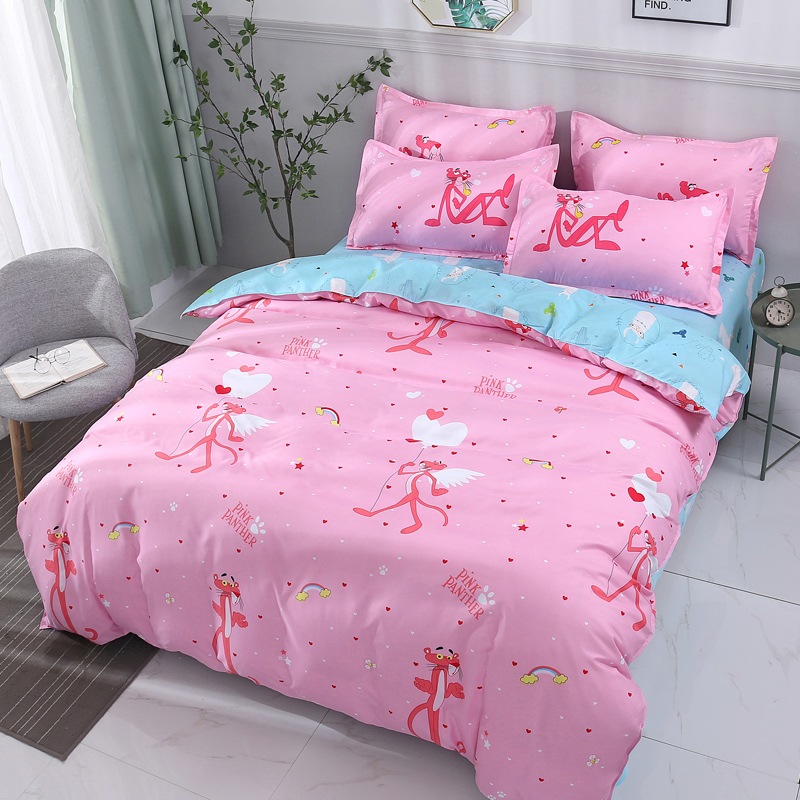 Khăn trải giường sinh viên đơn lẻ 1,2 m tờ đơn 3 miếng bông bìa đôi 1,8m chăn bao gồm bốn bộ drap giường 1mx2m