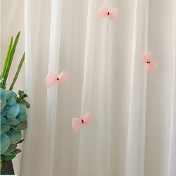 New Princess-Style Bow Brooch Curtain White Sheer Curtain Head Decoration Accessory Brooch Buckle Small Ornament