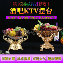 European style with feet glass fruit plate KTV nightclub dried fruit platter stand creative home living room candy Basin