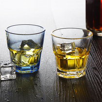 Bar KTV acrylic beer glass transparent octagonal cup plastic beer glass small wine glass wine glass drink water Cup