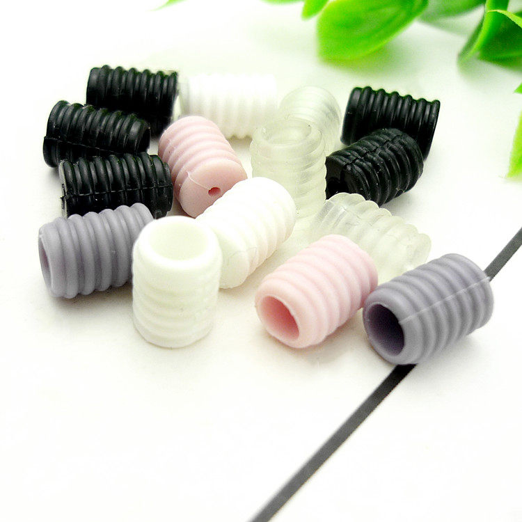 Silicone mask Mask Gluon mask Mask Elastic adjustment Soft Rubber Threaded Cylindrical Stop Slip Snap ear rope ear with rope