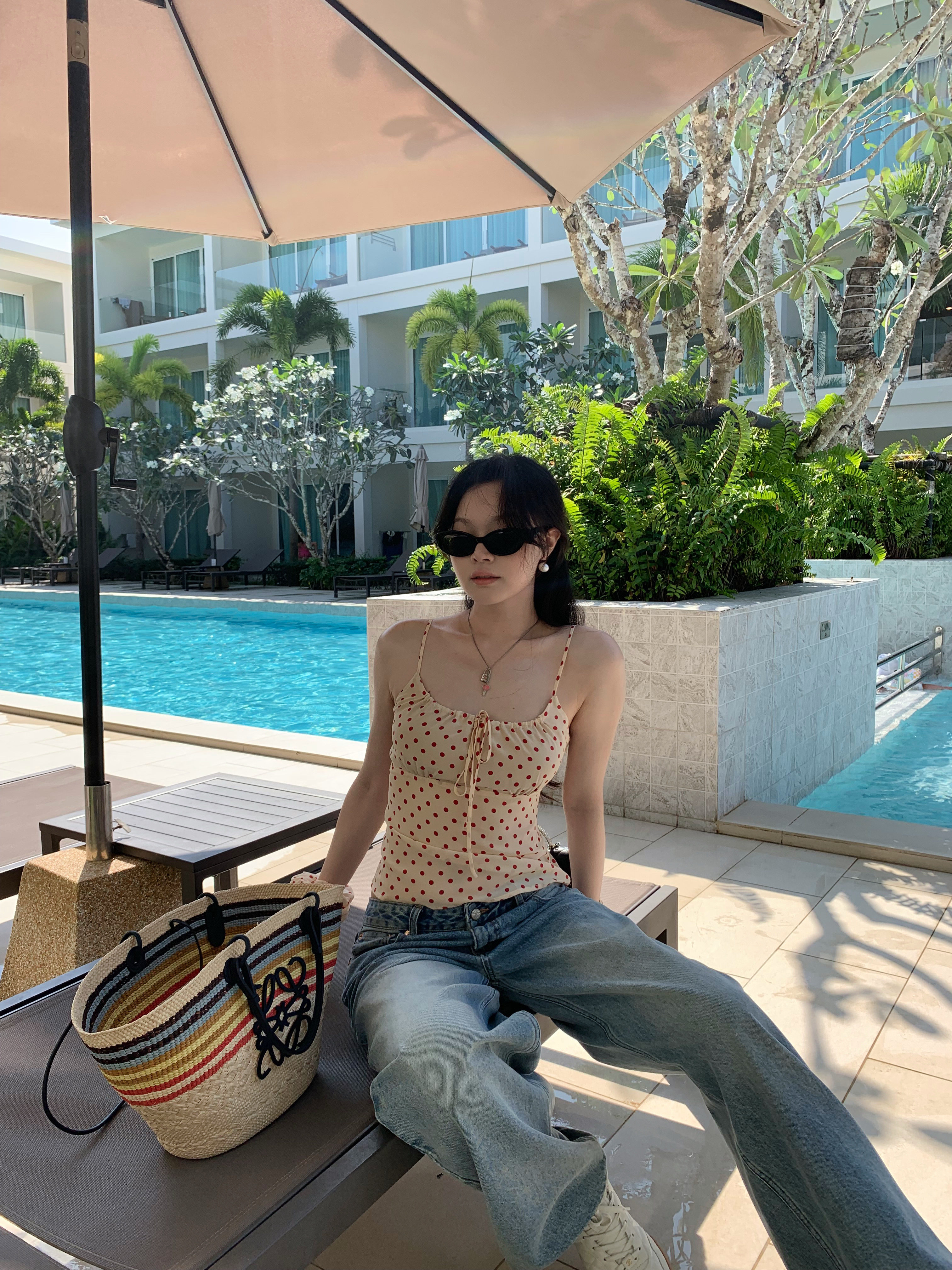 popchee | Белые женские baggy | Американские свободные широкие джинсы! Универсальный хит в стиле ins