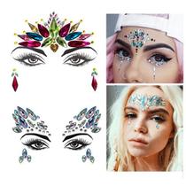 Face stickers Trend acrylic diamond stickers Rhinestone eyebrow stickers Face stickers Color diamond face stickers