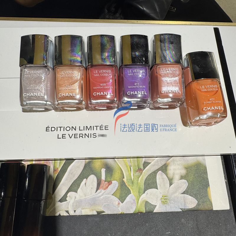 Currently Available in France: Chanel 2025 Summer Limited Edition Nail Polish 401 # 403 # 405 # 409 #