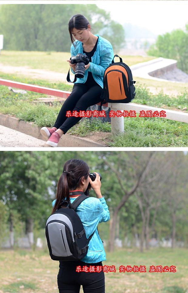 Túi đeo vai nhỏ chuyên nghiệp Máy ảnh ba lô máy ảnh DSLR 5D3 6D2 1500D 200D 60D nhẹ không thấm nước - Phụ kiện máy ảnh kỹ thuật số túi máy ảnh