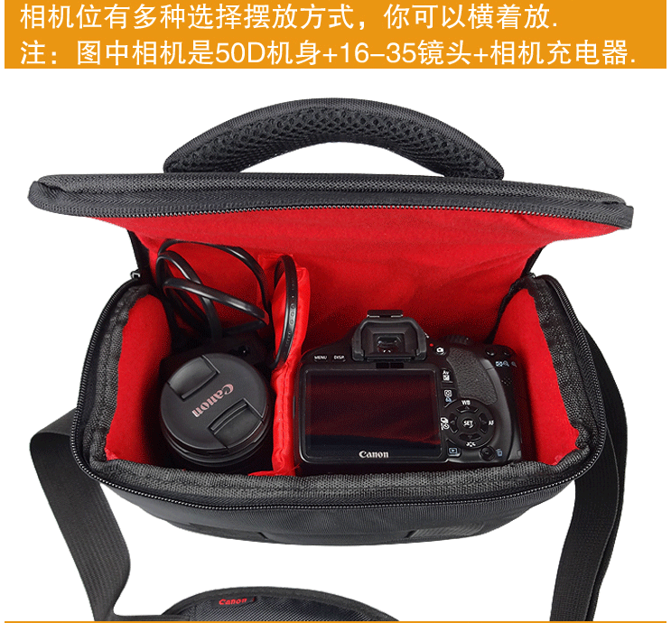 Túi máy ảnh Canon DSLR 600d 60d 700d 650d 6d 70d 5D35D25DSR túi máy ảnh một vai - Phụ kiện máy ảnh kỹ thuật số túi đựng máy ảnh chống nước