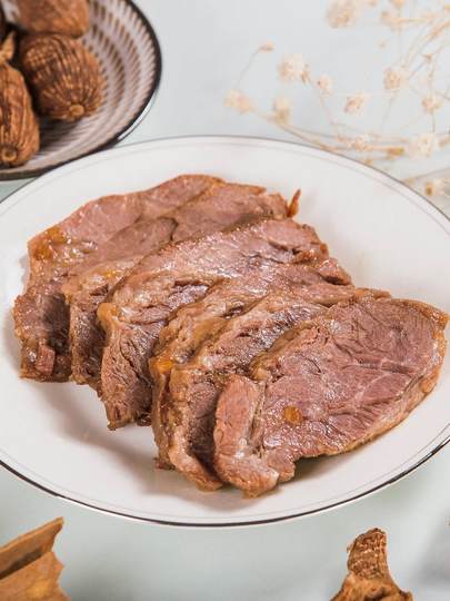 Шаньдунская специальность: соус «пять специй», вареное мясо из ослины, готовое к употреблению, вакуумированное, подарочная упаковка к Новому году/Празднику Весны