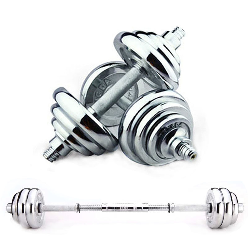 Mercerized rod dumbbells men's fitness equipment exercise household barbell female student pair 10kg 20kg 30 40