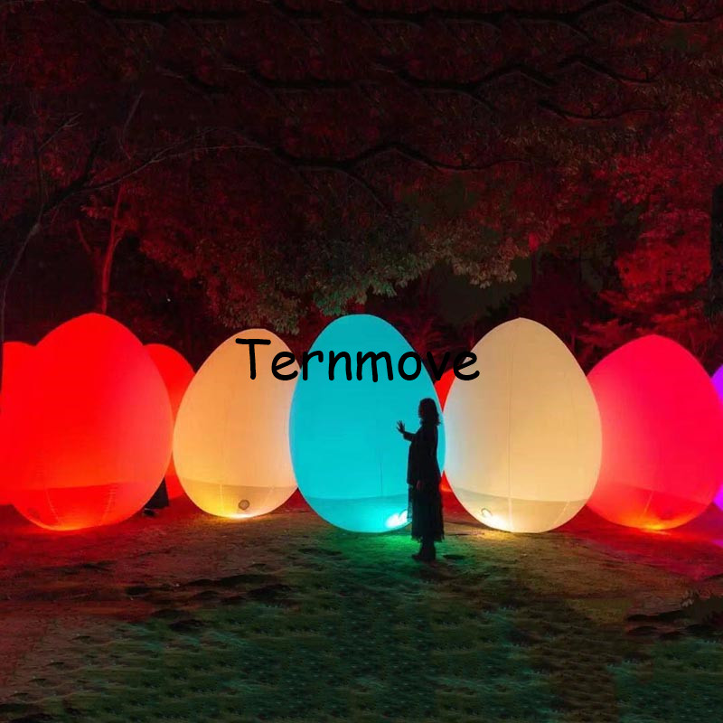Inflatable luminous tumbler Festive Beauty Chen Placement Ins Shivering Soundnet Red Photo Shoots Card Mecca Luminous Egg-shaped Balls
