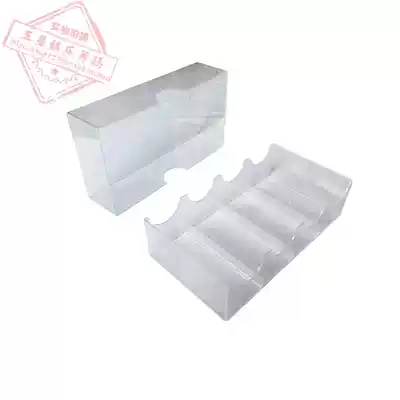 Chip box transparent square chip holder tray with lid wear-resistant chip box chip rack tray box