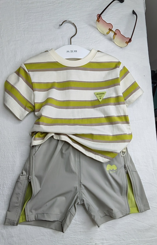 Mile Bear 2026 New Summer Style Baby Boy Short-Sleeved T-Shirt Shorts Quick-Drying Pants Summer Baby Clothes Super Cute Summer Outfit