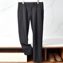 2021 Autumn New thin anti-wrinkle slacks mens slim straight tube trousers solid color wild business commuter trousers