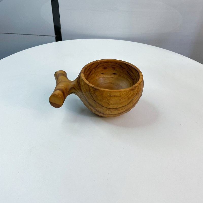 Xichen Woodware Burmese Teak Salad Bowl for Home and Commercial Use, Suitable for Guest and Restaurant Dining, Fruit and Snack Plate, Fully Handmade