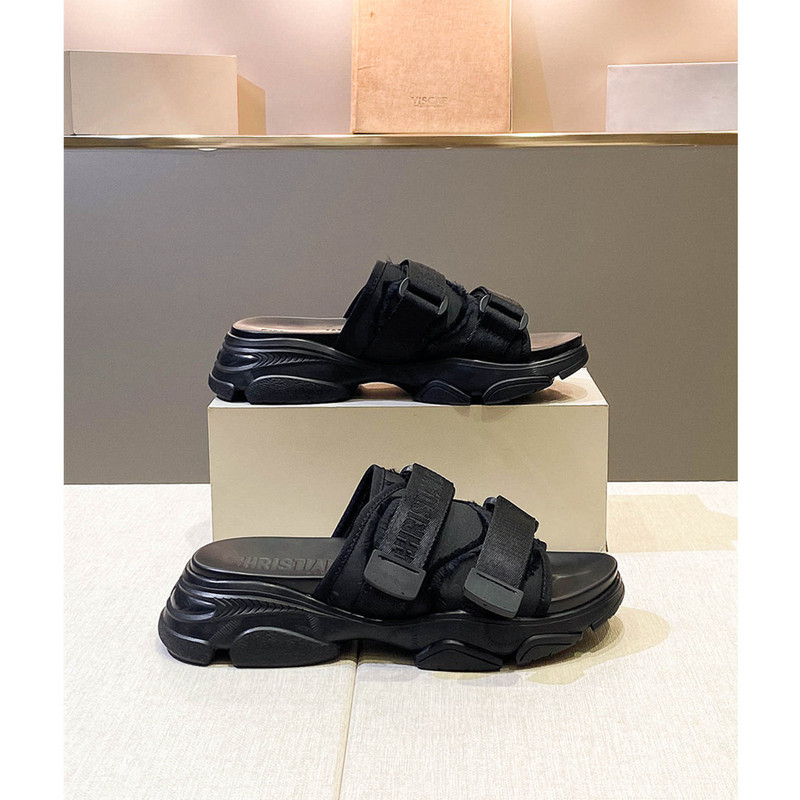 Sy Studio Ceiling Panel! Baby-Style Thick-Soled Slippers for Women, Summer Velcro Casual Dad-Style Women's Sandals for Outdoor Wear.