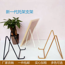 Iron Art Photo Frame Shelf Bracket rack stand Swing Desk Photo Medal Certificate Handicraft Bay Base Phase frame