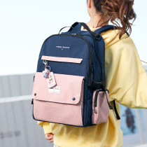 ER tide brand school bag shoulder bag female wild middle and high school student school bag Korean version large capacity backpack waterproof computer bag