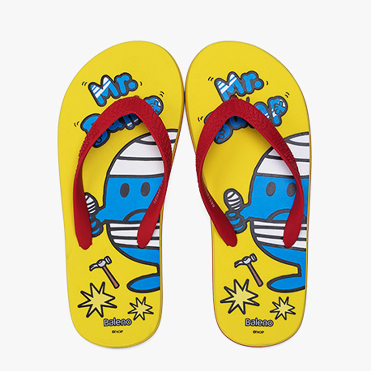Benny Road flip flops nam chống trượt phim hoạt hình anime thời trang mặc pinch ngoài trời đôi đáy phẳng đôi dép đi biển và dép dép quai hậu nam