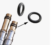  Faucet accessories Hot and cold water faucet inlet pipe Rubber ring Rubber ring Vegetable basin faucet inlet pipe O-ring