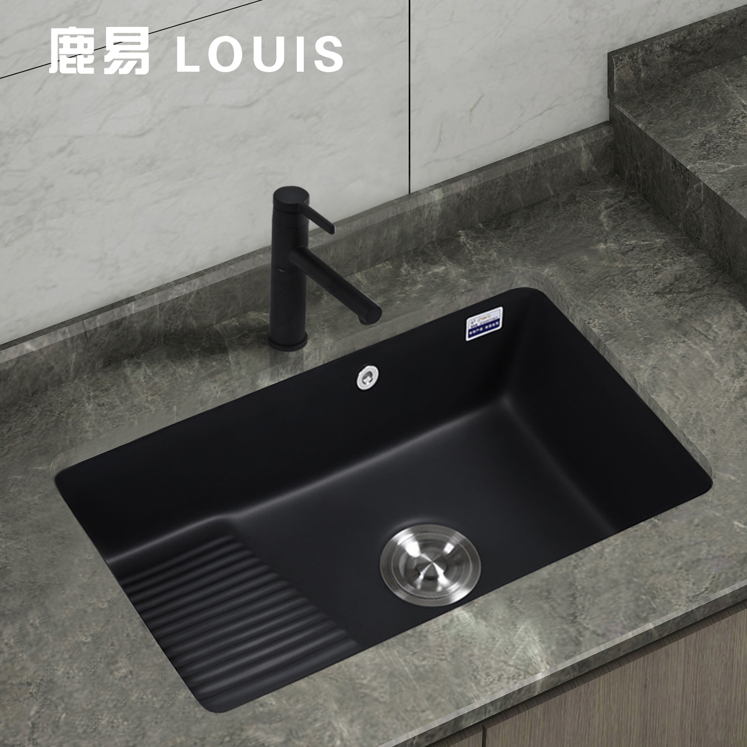 Balcony Ceramic laundry basin Under the table basin with washboard Embedded laundry tank Laundry pool Wash basin Single sink pool