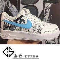 Sneakers Custom Graffiti Hand-painted Change Color DIY Digital Baby Wonder Baby Color Black And White Comic Board Shoes