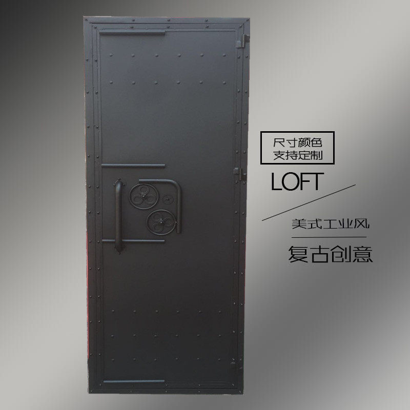 Iron personalized cabin container chamber escape industrial wind creative toilet door retro door compartment door kitchen door