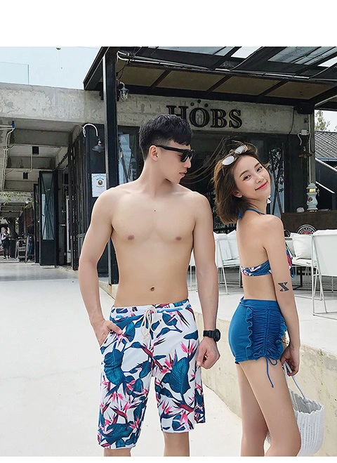 Đồ bơi đôi dài tay nữ 2019 mới Hàn Quốc bảo thủ mùa xuân biển nóng - Vài đồ bơi 	đồ đôi đi biển cho mẹ và bé	