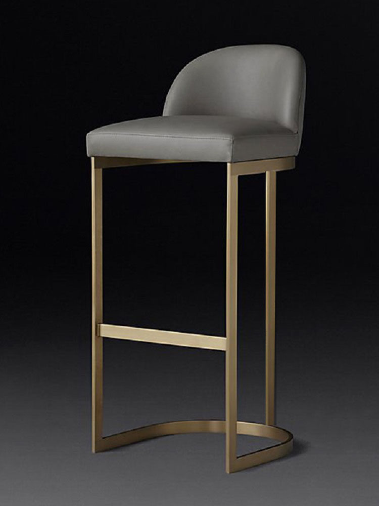 Nordic bar stool modern simple home backrest high foot light luxury bar glasses jewelry shop cash register front desk chair