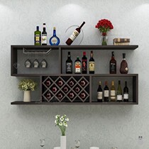 Wine rack wine cabinet rack modern simple wall hanging living room wall decoration frame creative multi-layer red wine shelf restaurant