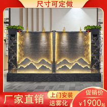  Water curtain wall rockery water screen Fountain Living room villa decoration decoration Courtyard fish pond floor-to-ceiling circulating water feature