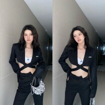 (LaluneDuCiel) LLDC design sense Special edition Various ways to wear short small blazer for women