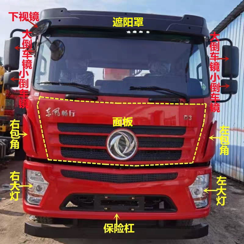 Suitable for Dongfeng Tuoxing Changxing D3 D3L Huashen Chengli Sunshade, Door Mirror Corner, Headlight, Bumper Panel