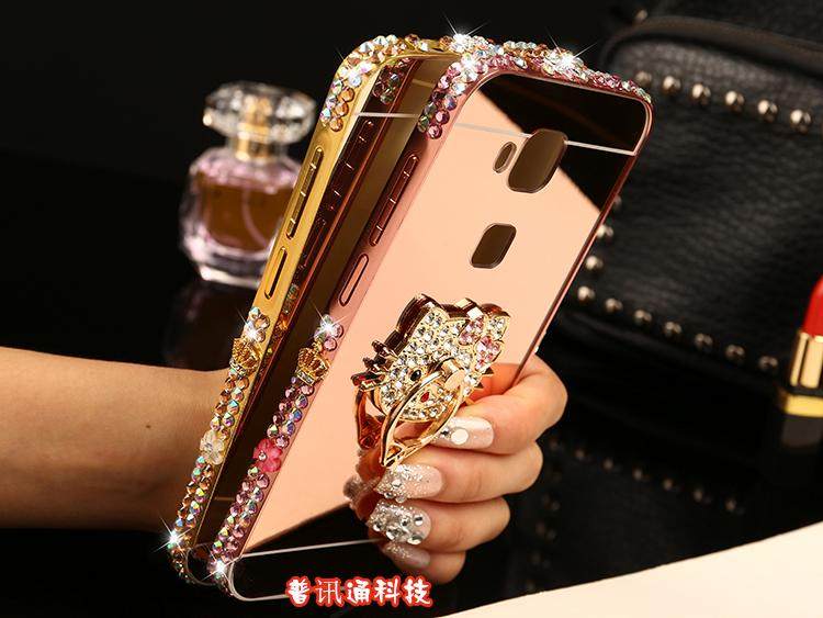 华为麦芒4手机壳水钻G7 plus金属边框麦芒5手