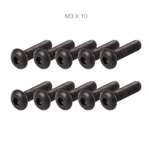 12 9 grade countersunk head semi-round head hexagon socket M3 * 6*8*10*12*14*16 black nickel plated aircraft model accessories