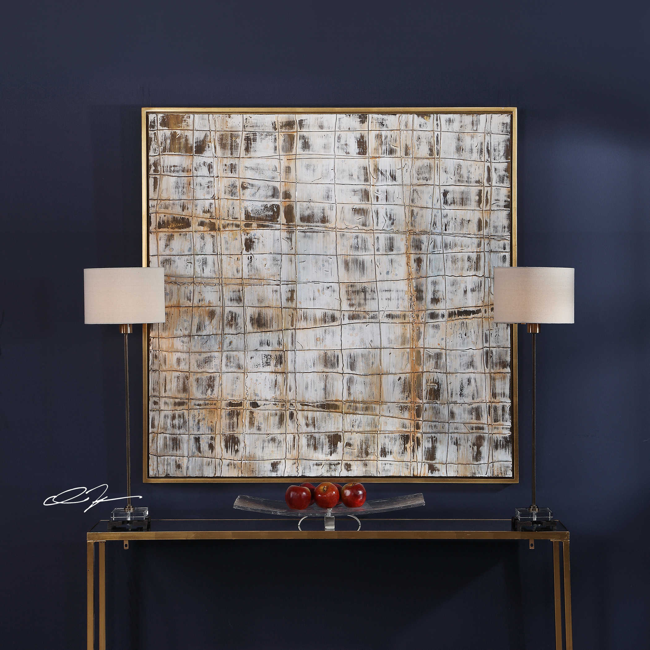 UTTERMOST decoration painting New pint hand-painted oil painting linen drawing room sofa Background wall bedroom bedside hanging painting