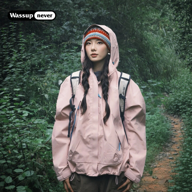 Wassup Never Pink Jacket for Women 2026 New Outdoor Spring and Autumn Men's Hard Shell Windproof High-End Jacket Wassup Never Pink Jacket for Women 2026 New Outdoor Spring and Autumn Men's Hard Shell Windproof High-End Jacket