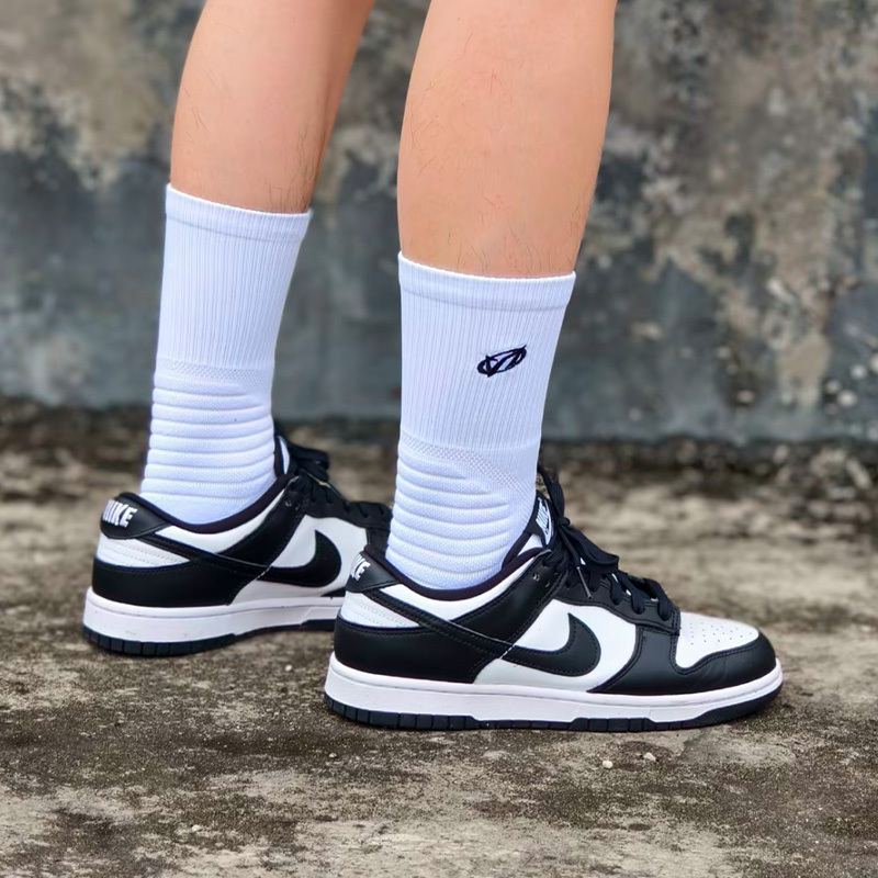 Nike/Nike Dunk Low Retro Low-Top Sneakers for Men and Women, Black and White Hf5441-100