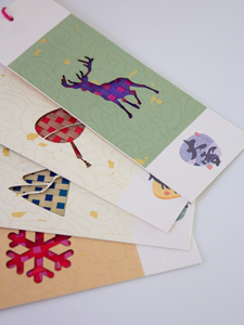 Non-Heritage Bamboo Woven 24 Solar Terms Creative Homemade by Hand DIY Bookmark Material Package Student Manual Homework