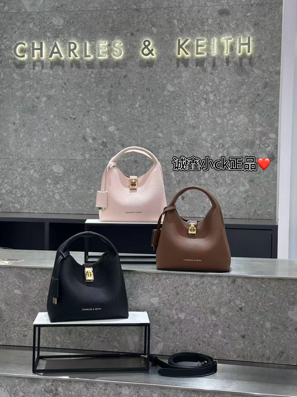 Charles&Keith New Model Ck2-10701752 Simple Commuter Handbag Crossbody Bucket Bag for Women Charles&Keith New Model Ck2-10701752 Simple Commuter Handbag Crossbody Bucket Bag for Women