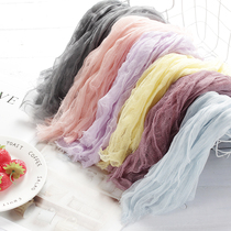 ins wind as an old yarn towel day style minimalist gourmet photography background cloth thin and sparse textured tea towels photo props