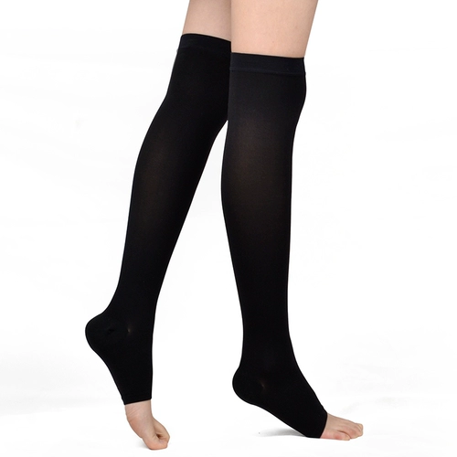 Варикозное мосические носки Медицинские женщины и мужчины второго уровня леггинсов Эластичные медицинские носки -тип анти -бромбоз мышечные ноги брюки